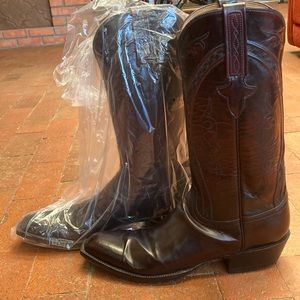 Lucchese Bootmaker Men’s Tan Burn Ranch Boots Size 11.5 A